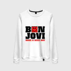 Женский свитшот хлопок Bon Jovi band