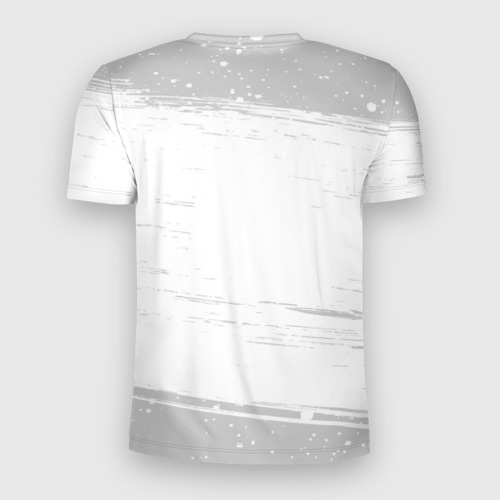 Мужская футболка 3D Slim с принтом Надпись самый лучший Олег, вид сзади #1