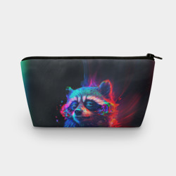 Косметичка 3D Енот в неоновой дымке