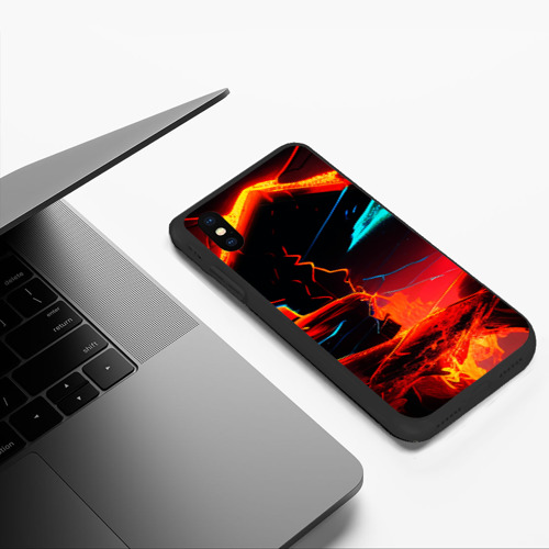 Чехол для iPhone XS Max матовый Иное измерение, цвет черный - фото 5