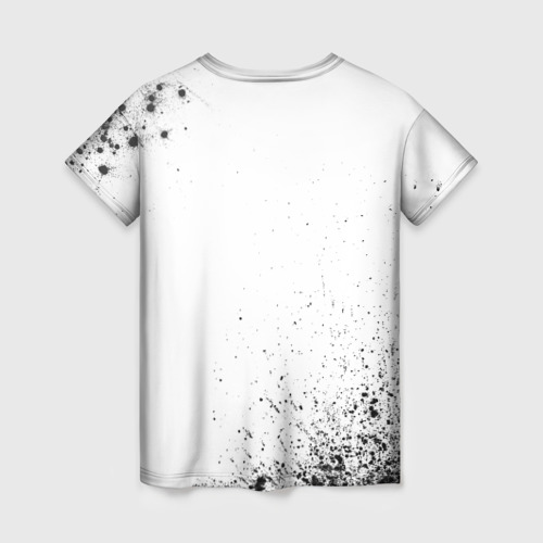 Женская футболка 3D с принтом World's okayest producer - white, вид сзади #1
