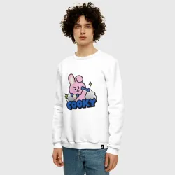 Мужской свитшот хлопок Cooky BT21 Jungkook - фото 2