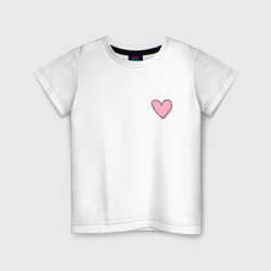 Детская футболка хлопок Нарисованное сердце - мини