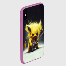 Чехол для iPhone XS Max матовый Rocker Pikachu - фото 2