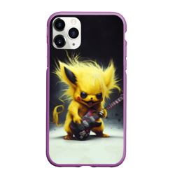 Чехол для iPhone 11 Pro матовый Rocker Pikachu
