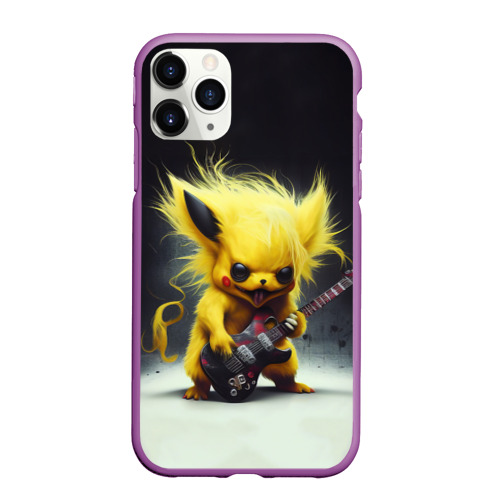 Чехол для iPhone 11 Pro Max матовый Rocker Pikachu