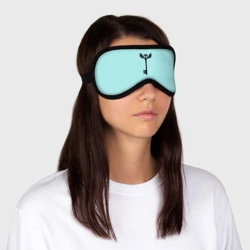 Маска для сна 3D Ключик к замочку голубой - фото 2