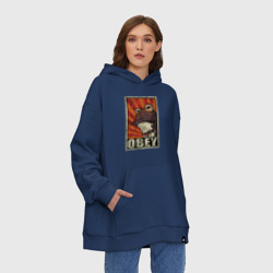 Худи SuperOversize хлопок Obey frog - фото 2