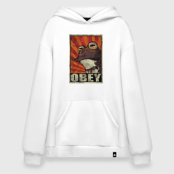 Худи SuperOversize хлопок Obey frog