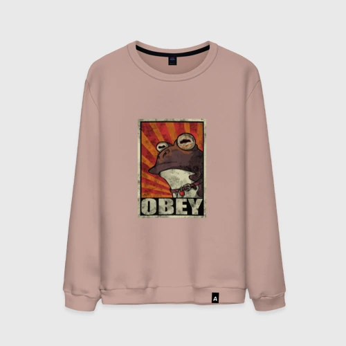 Мужской свитшот хлопок Obey frog