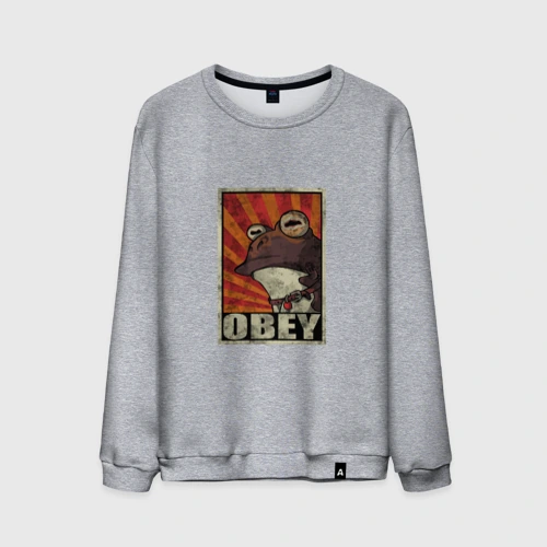 Мужской свитшот хлопок Obey frog