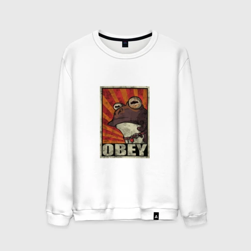 Мужской свитшот хлопок Obey frog