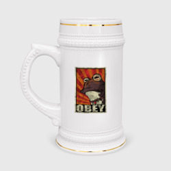 Кружка пивная Obey frog