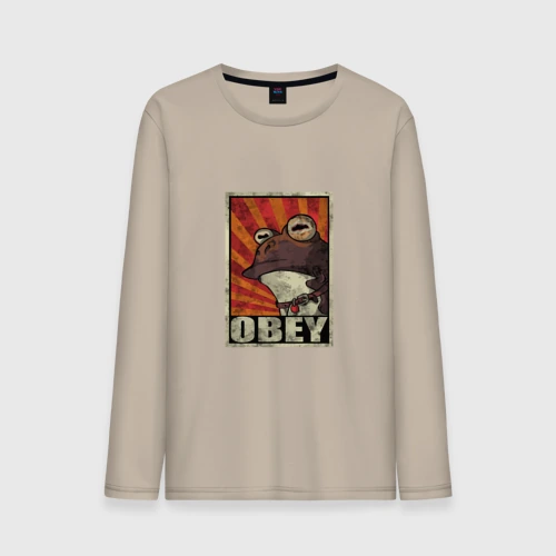 Мужской лонгслив хлопок Obey frog