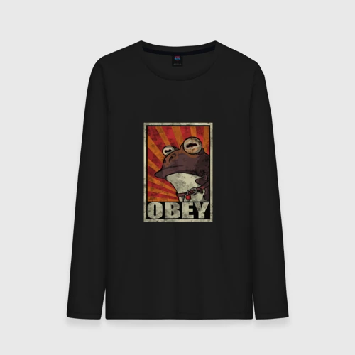 Мужской лонгслив хлопок Obey frog