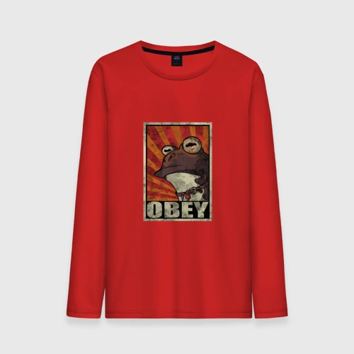 Мужской лонгслив хлопок Obey frog