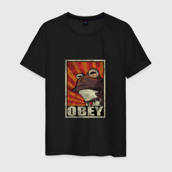 Obey frog – Футболка из хлопка с принтом купить со скидкой в -20%