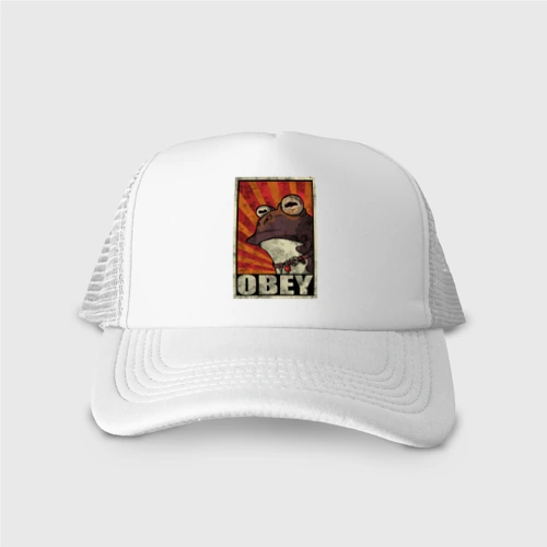 Кепка тракер с сеткой Obey frog