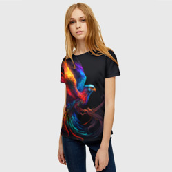 Женская футболка 3D Магический феникс - фото 2