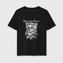 Женская футболка хлопок Oversize Machine Head band