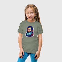 Детская футболка хлопок Лев Толстой арт - фото 2