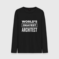 Мужской лонгслив хлопок World's okayest architect