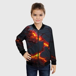 Детский бомбер 3D Красивая неоновая лава - фото 2