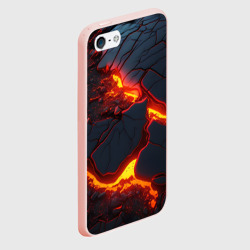 Чехол для iPhone 5/5S матовый Красивая неоновая лава - фото 2