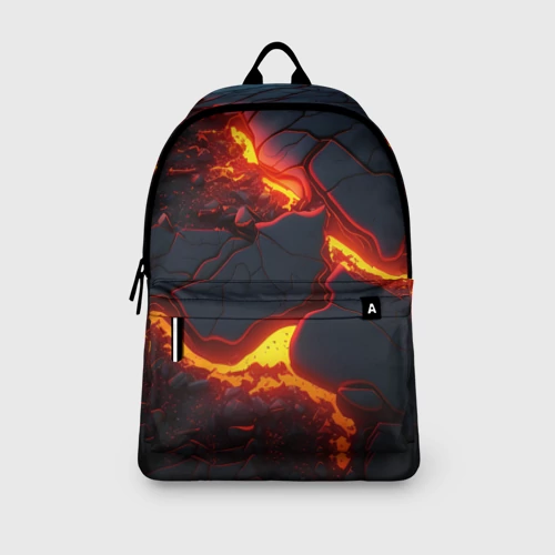Рюкзак 3D с принтом Красивая неоновая лава, вид сбоку #3