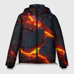 Мужская зимняя куртка 3D Красивая неоновая лава