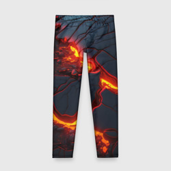 Детские леггинсы 3D Красивая неоновая лава