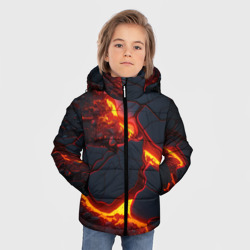 Зимняя куртка для мальчиков 3D Красивая неоновая лава - фото 2
