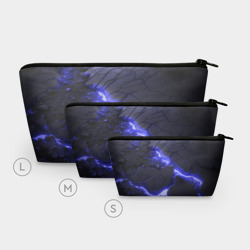 Косметичка 3D Красивая синяя неоновая лава - фото 2