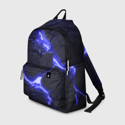 Рюкзак 3D Красивая синяя неоновая лава