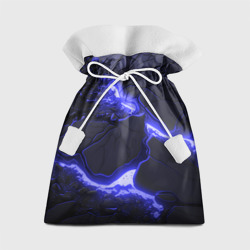 Подарочный 3D мешок Красивая синяя неоновая лава