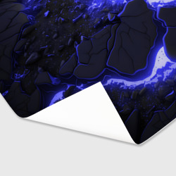 Бумага для упаковки 3D Красивая синяя неоновая лава - фото 2