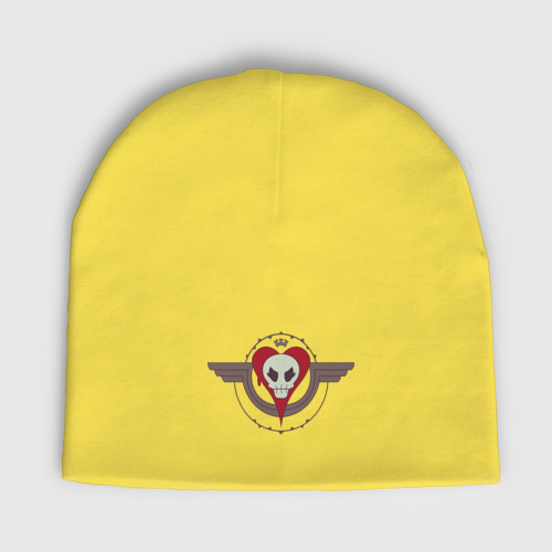 Детская шапка демисезонная Логотип игры Скуллгерлс, цвет желтый