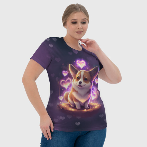 Женская футболка 3D с принтом Любимый корги, фото #4