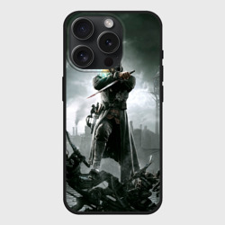Чехол силиконовый для Apple iPhone 15 Pro матовый Dishonored steampunk