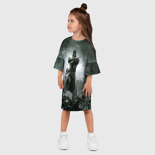 Детское платье 3D с принтом Dishonored steampunk, фото на моделе #1