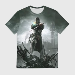 Мужская футболка 3D Dishonored steampunk