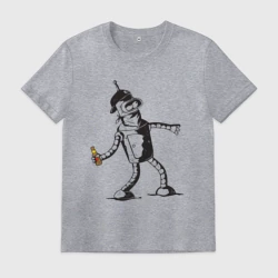 Мужская футболка хлопок Бендер граффити