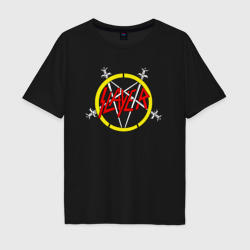 Мужская футболка хлопок Oversize Slayer rock music