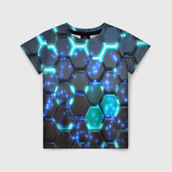 Броня из энерго-гексагонов – Детская футболка 3D с принтом купить со скидкой в -33%