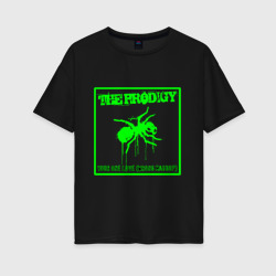 Женская футболка хлопок Oversize The Prodigy band