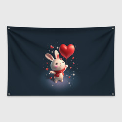 Флаг-баннер Кролик с шариком