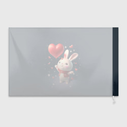 Флаг 3D Кролик с шариком - фото 2