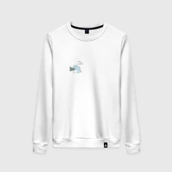 Женский свитшот хлопок Милый динозаврик - парные принты