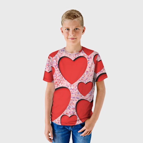 Детская футболка 3D с принтом Для любимых, фото на моделе #1