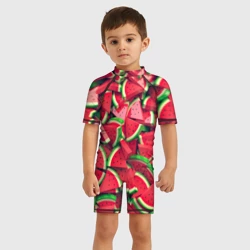 Детский купальный костюм 3D Попробуй арбуз - фото 2